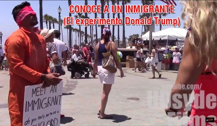 Inmigrante hace un vídeo conocido como Experimento Donald Trump