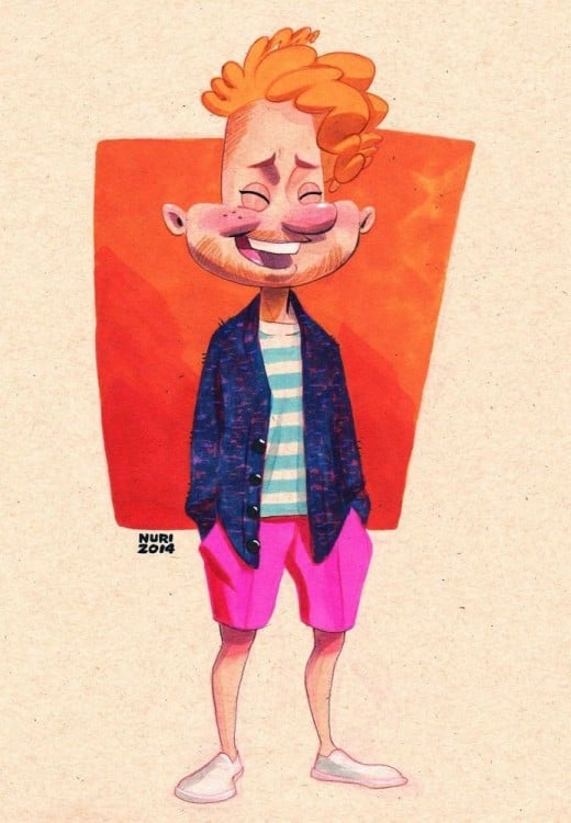 Eugene personaje de la caricatura Hey Arnold si tuviera 26 años