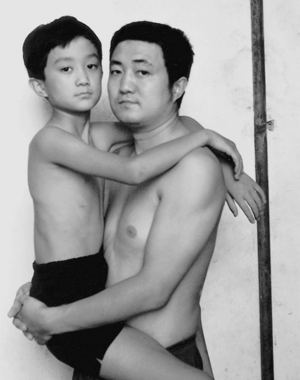 Serie de fotos padre e hijo 1997