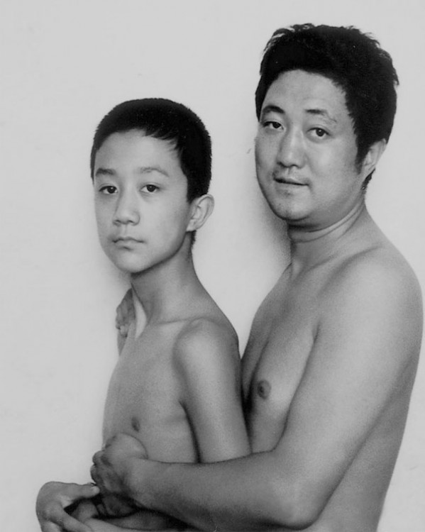 Foto padre e hijo 1998