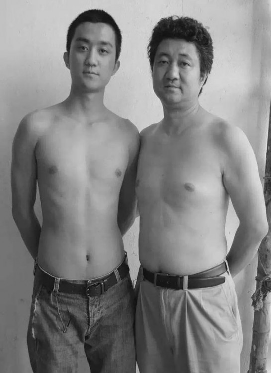 sesión de fotos padre e hijo durante 29 años en 2008 