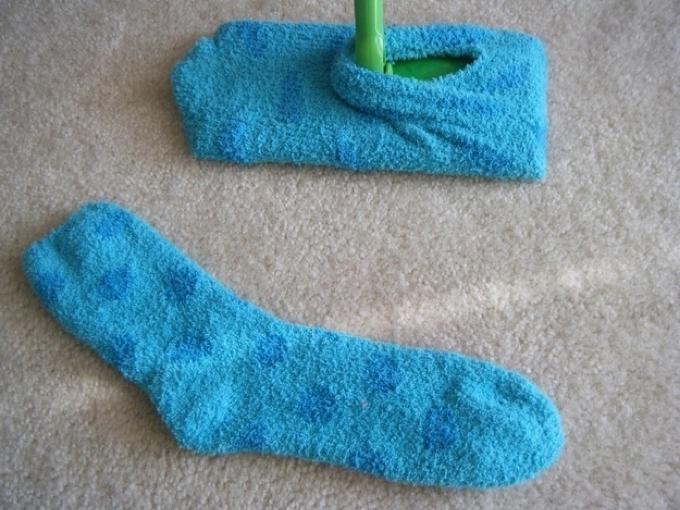 calcetines Swiffer para limpiar el suelo 