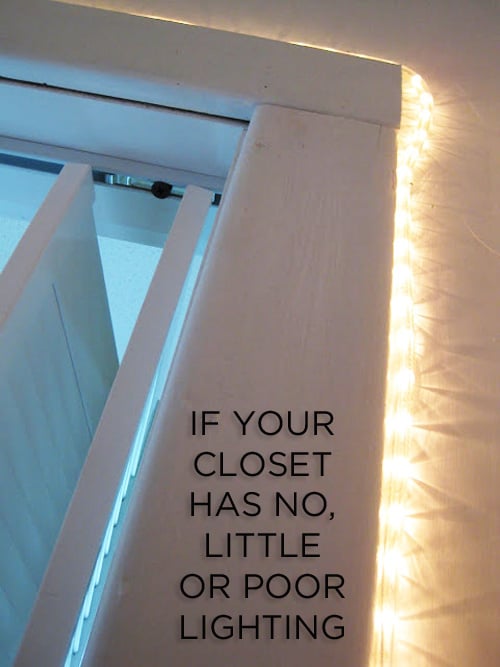 luces de navidad para iluminar mejor tu closet