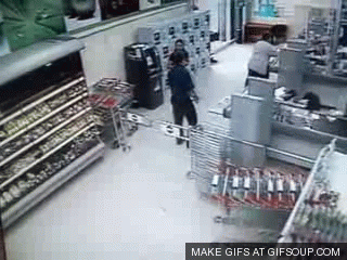 hombre intenta robar en supermercado pero falla
