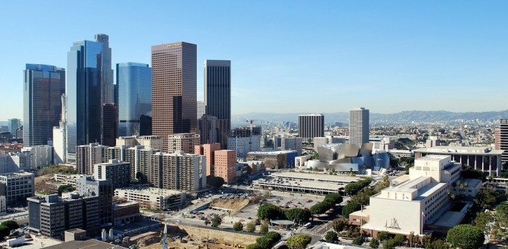 vista de la zona habitacional de partamentos en los angeles