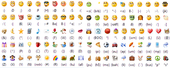 emoticones para msn 