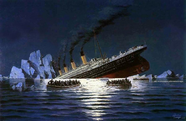 hundimiento del titanic grafico