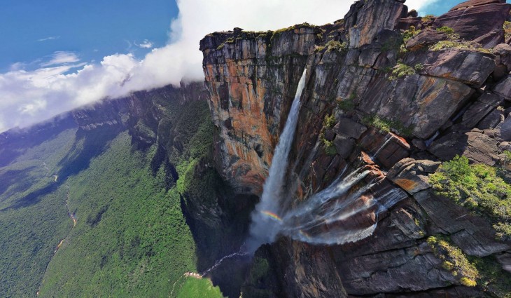 cascada salto del angel venezuela vista panoramica