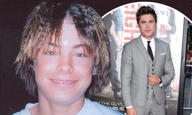 Zack Efron antes y despues de estar guapo