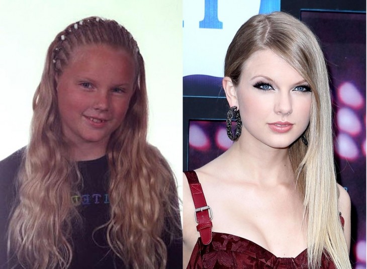 Taylor Swift cuando era fea en su infancia