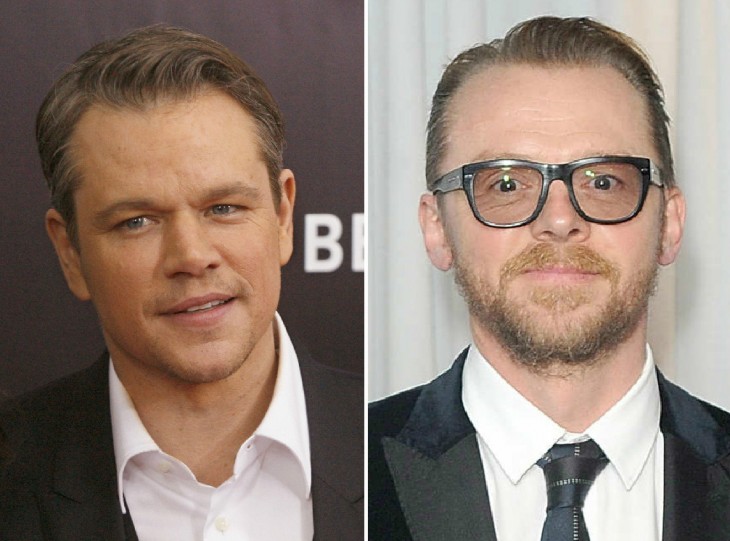 Matt Damon y Simon Pegg