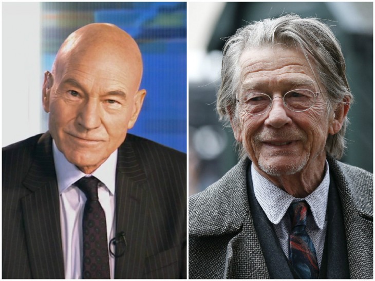 Patrick Stewart y John Hurt