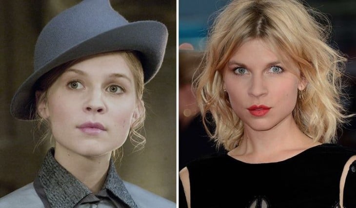 Comparación del antes y después de la actriz Clémence Poésy 