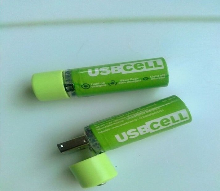 Baterías recargables USB