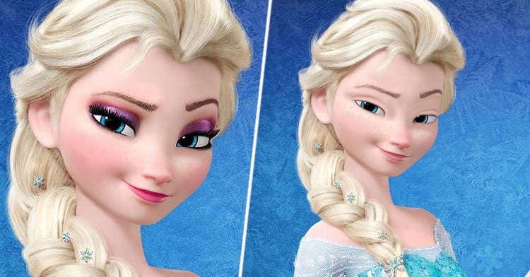 Así se ven las Princesas Disney sin maquillaje