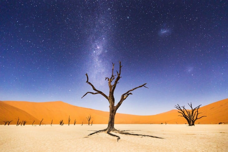 Fotografía Una noche en Deadvlei con mérito ganador en National Geographic