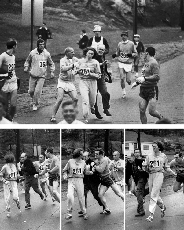 Kathrine Switzer primer mujer en correr en la carrera de Boston en 1967 