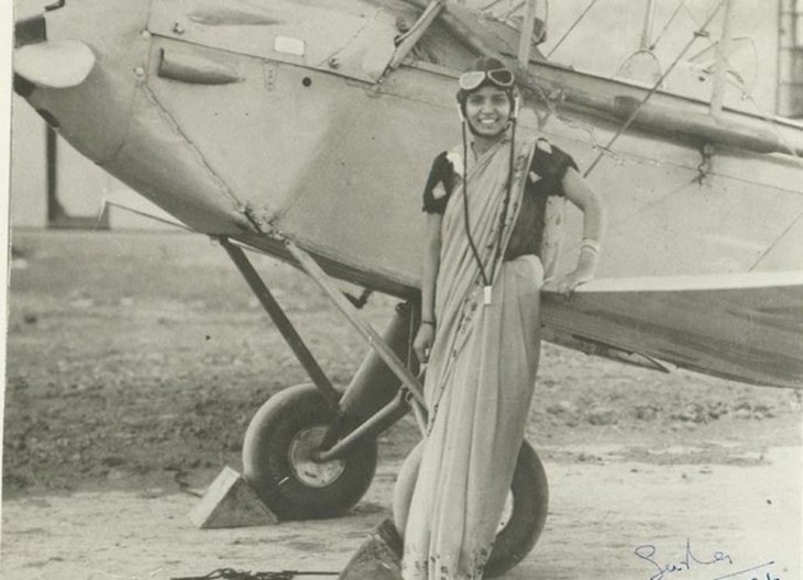 Sarla Thakral primer mujer que coló un avión en la India 