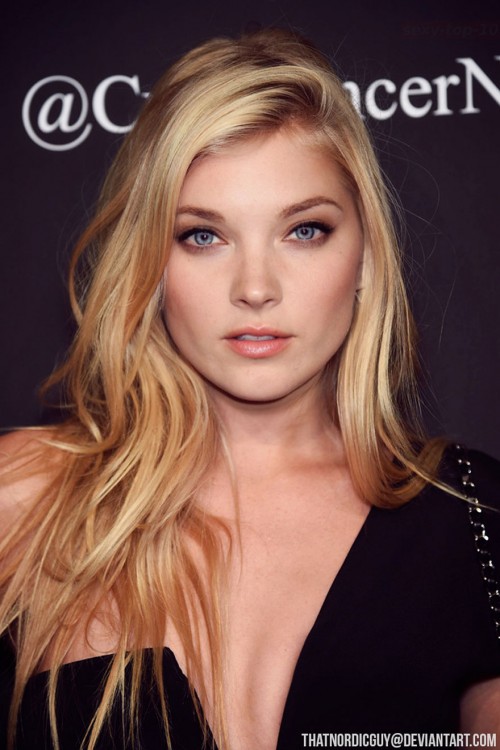 cara combinada de Elsa Hosk y Natalie Dormer 