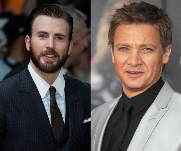 Jeremy Renner y Chris Evans