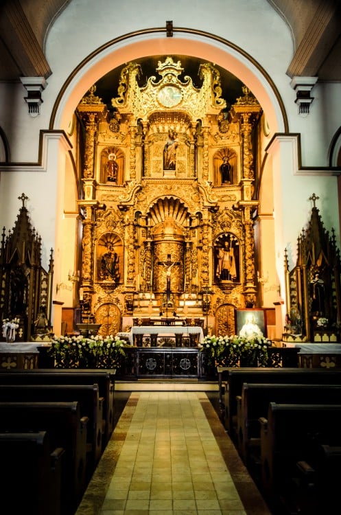 ALTAR DE ORO EN SAN JOSE A PANAMA