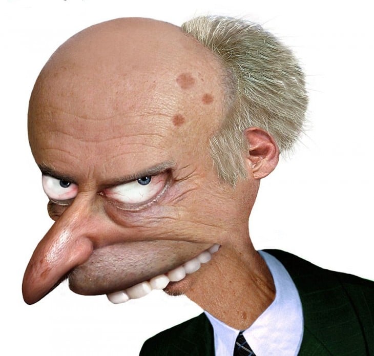 Señor Burns en la vida real