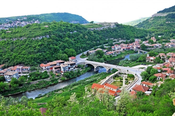 Paisaje con áreas verdes en Bulgaria