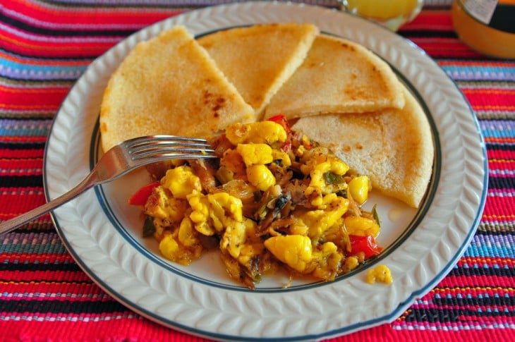 Ackee & Saltfish platillo típico de Jamaica 