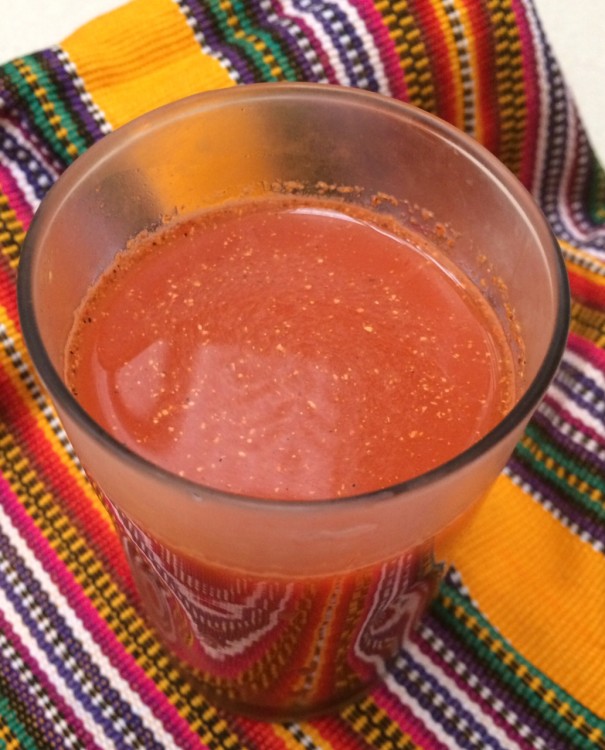 fresco de tiste bebida tipica de guatemal