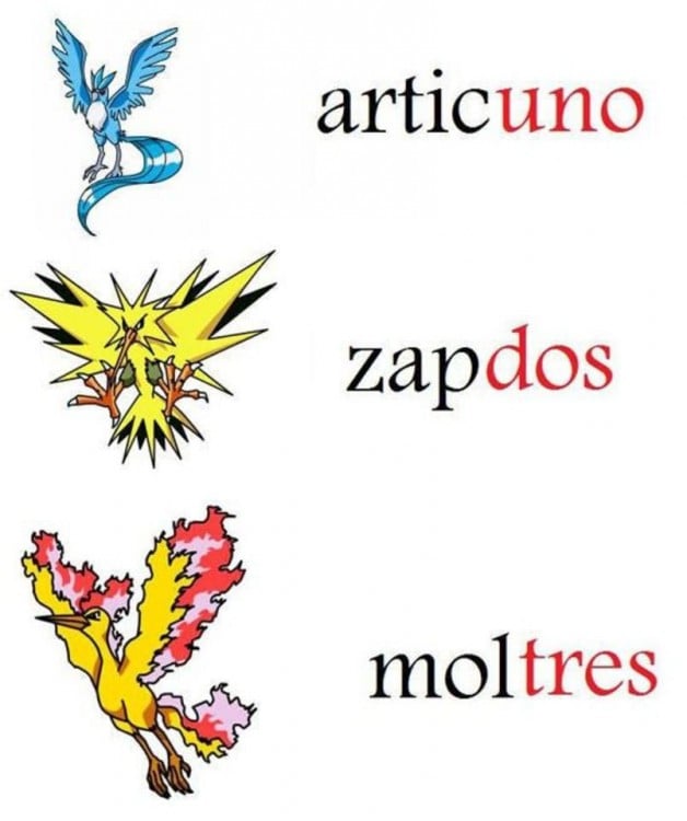 serie numerica de los pokemones