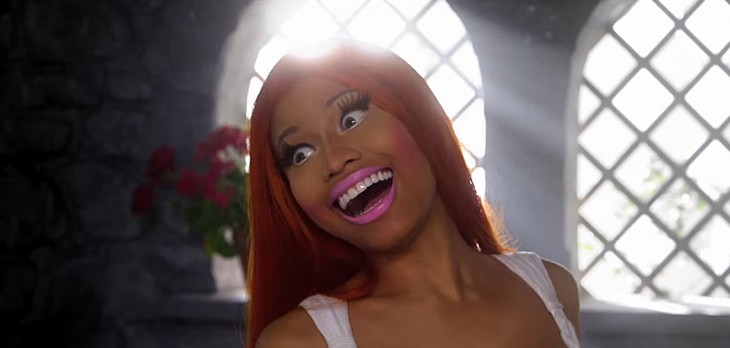 nicki minaj con cara de tonta