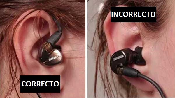 Como se usa correctamente los auriculares