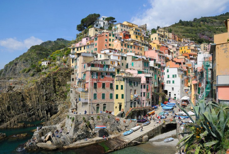 Aldea de Riomaggiore, Italia