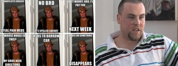 Chico protagonista del meme de Scumbag Steve 