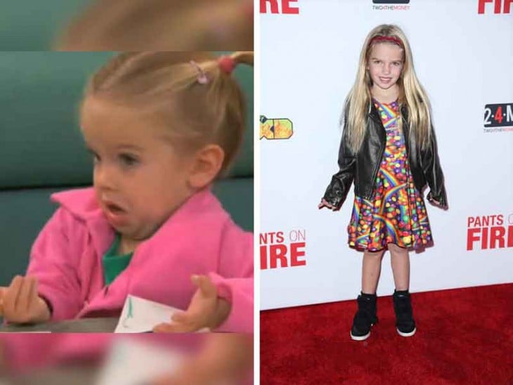 Antes y después de Mia Talerico junto a su meme de la niña ¡OSEA QUE PEDO!