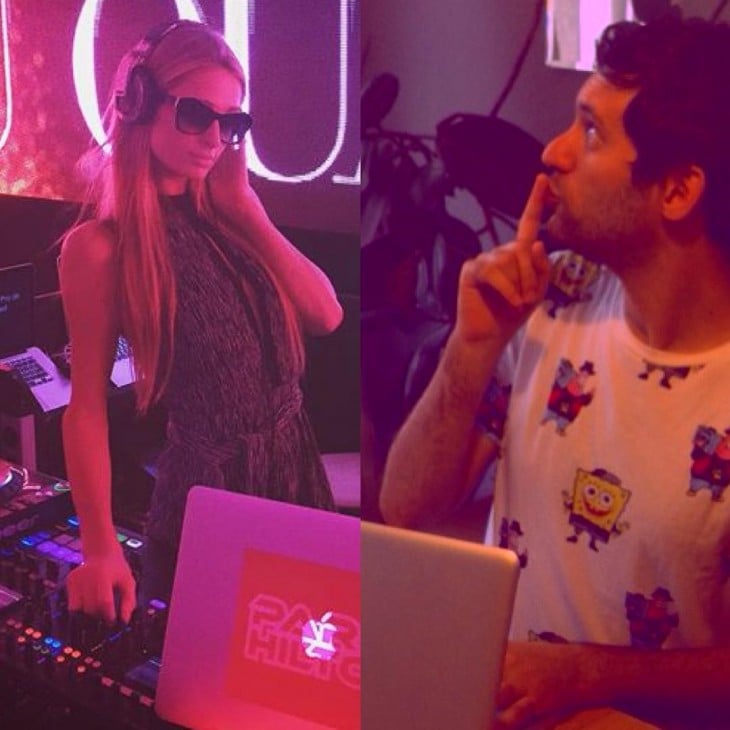 Jon de Dj junto a Paris Hilton 