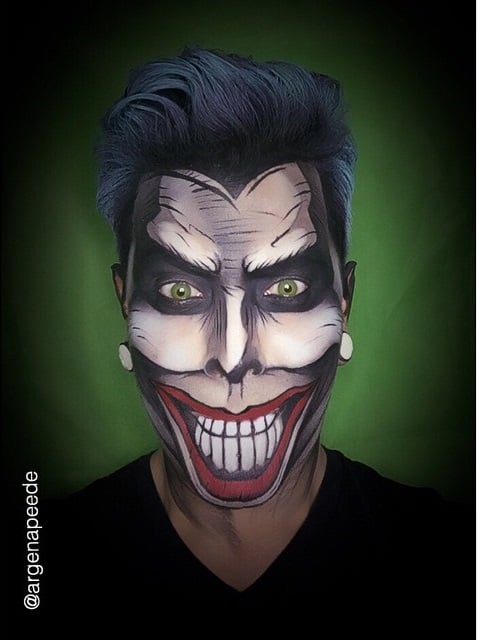 Argenis Pinal maquillado como El Joker 