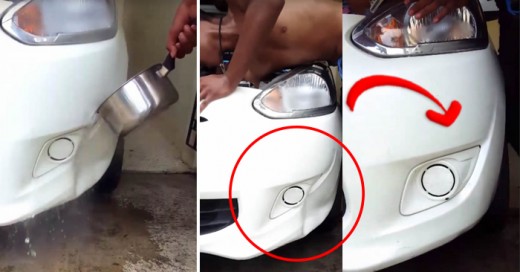 Una manera muy fácil de sacarle un golpe a tu carro de modelo reciente