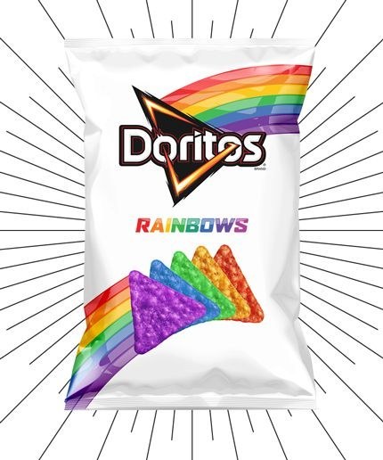 doritos Arcoiris en favor del orgullo lgbt