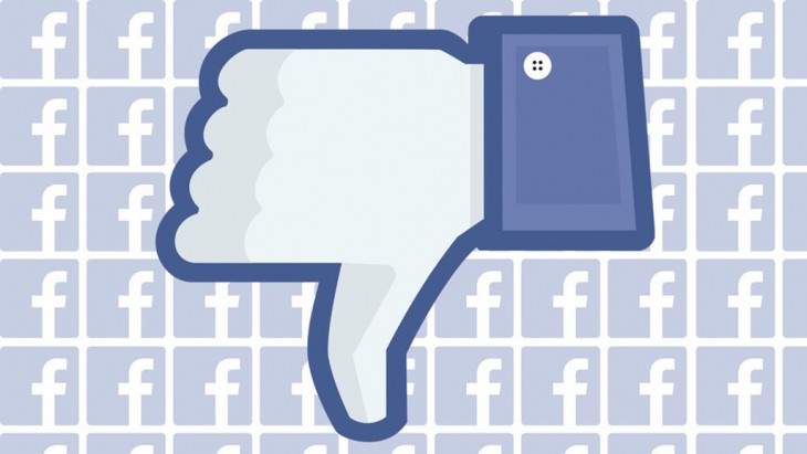 logotipo del botón dislike en Facebook 