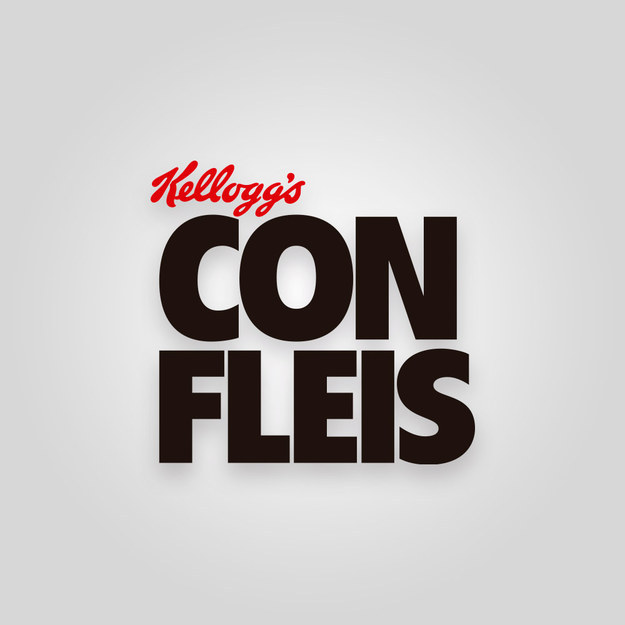 logotipo mal escrito del Corn Flakes 