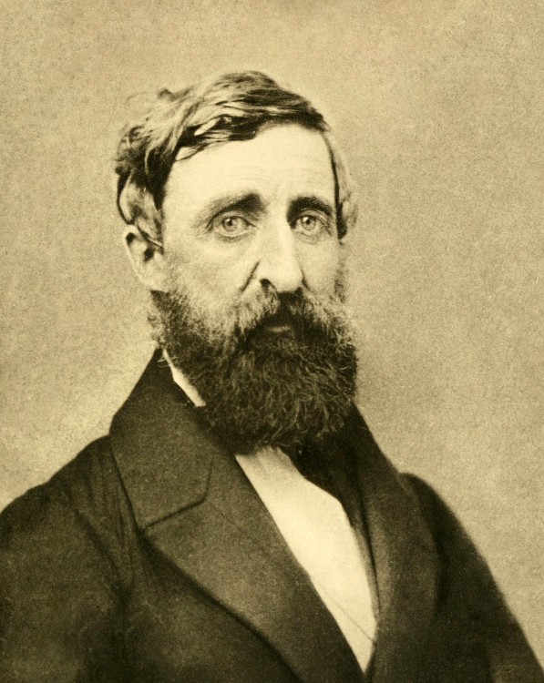 Fotografía del escritor estadounidense Henry David Thoreau