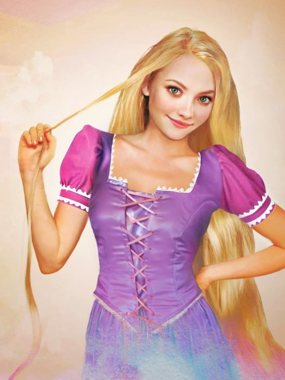 Retrato de Rapunzel de carne y hueso 