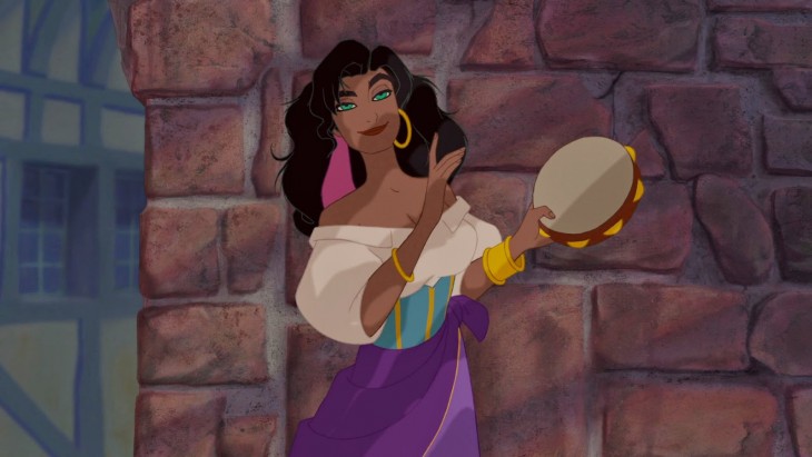 Esmeralda de la película el Jorobado de Notre Dame 