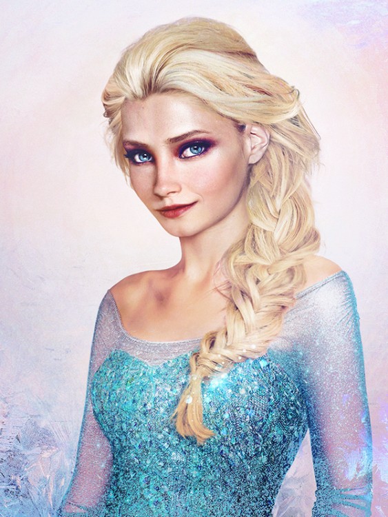 Elsa de frozen si fuera en la vida real 