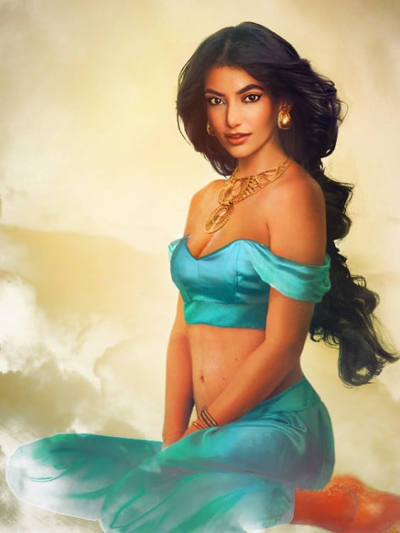 Princesa Jasmine de Aladdin en la vida real 