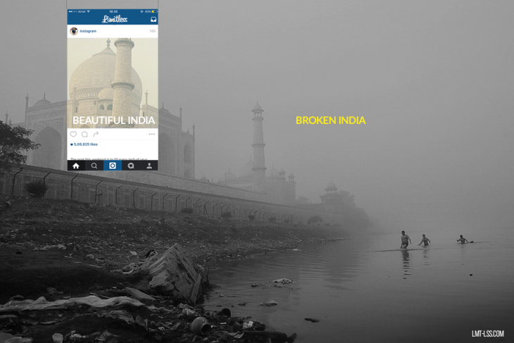 Fotografías detrás de instagram del Taj Mahal en India 