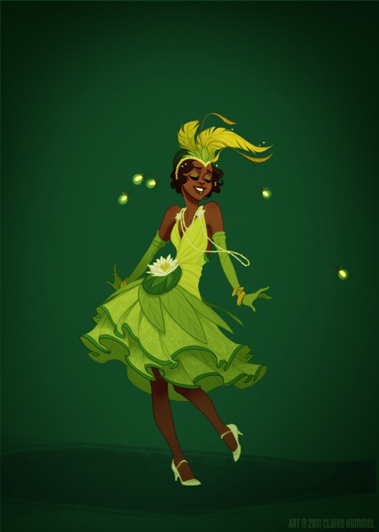 Tiana y el estilo de los 20´s según artista