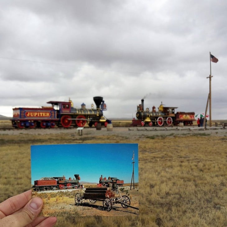 Golden Spike National Historic Site in Promontory Summit, Utah | September 1974 & September 2015