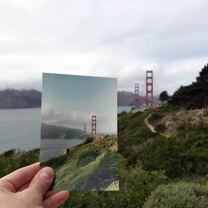 Golden Gate Bridge in San Francisco, California | April 1979 & May 2015